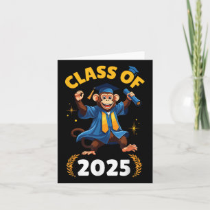 Affe Senior CL of 2025 Abschluss Day School Col Karte