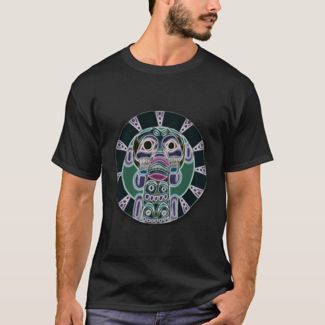 Affe Siehe Stammeskunst T-Shirt (Vorderseite)