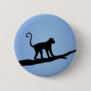 Affe Silhouette Button