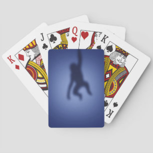 Affe Silhouette Spielkarten