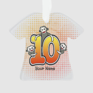 Affe Sock 10 Ornament