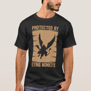 Affe T-Shirts für Männer Angrische Affen Fliegende