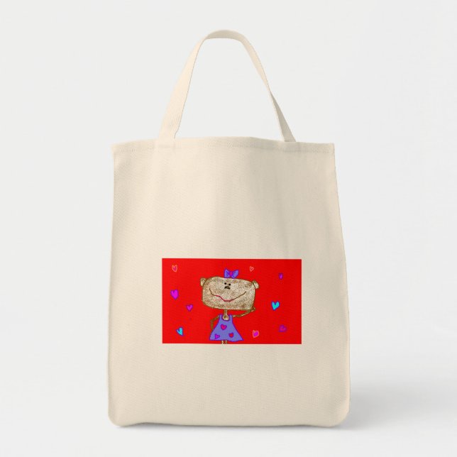 Affe-Tasche des Valentines Tages Tragetasche (Vorne)