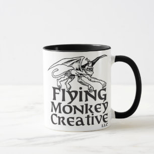 Affe-Tasse, b&w Tasse