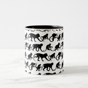 Affe-Tasse Zweifarbige Tasse