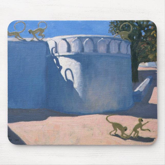 Affe-Tempel Indien 2000 Mousepad (Vorne)