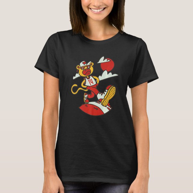Affe Tough Birthday 14 Years Monkey T-Shirt (Vorderseite)