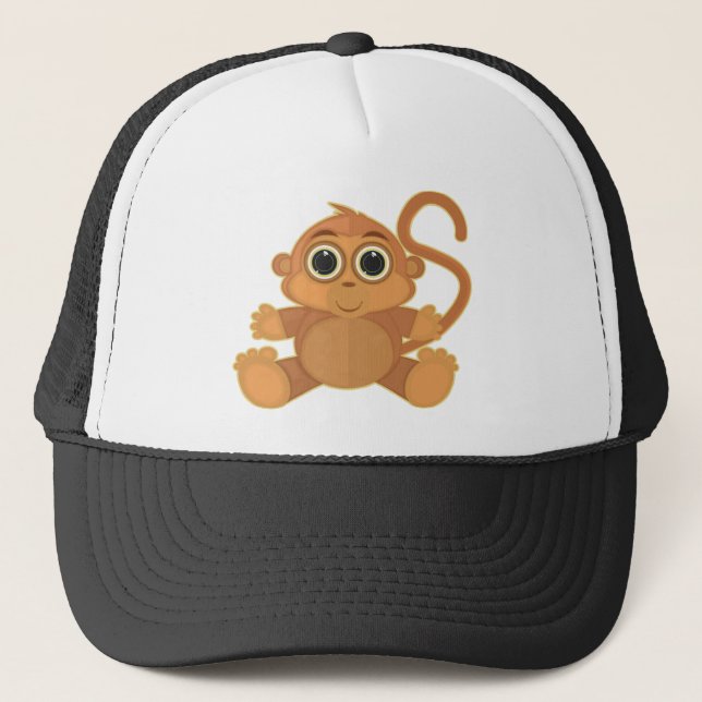 Affe Truckerkappe (Vorderseite)
