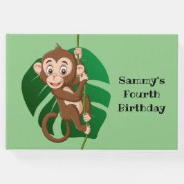 Affe über das Gästebuch "Weinbau"