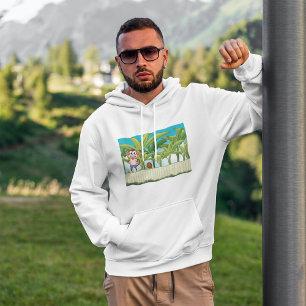 Affe und Schnecke im tropischen Dschungel Hoodie