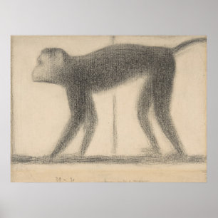 Affe von Georges Seurat Poster