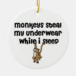 Affe-Witz Keramikornament