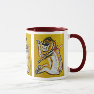 Affe-Zirkus-Kunst Tasse