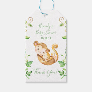 Affe-Zoo-Dschungel-Babyparty danken Ihnen Geschenkanhänger
