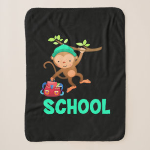Affe zurück zur Schule Sherpadecke