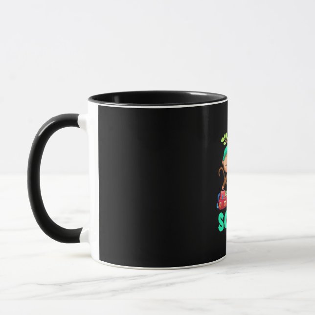 Affe zurück zur Schule Tasse (Links)
