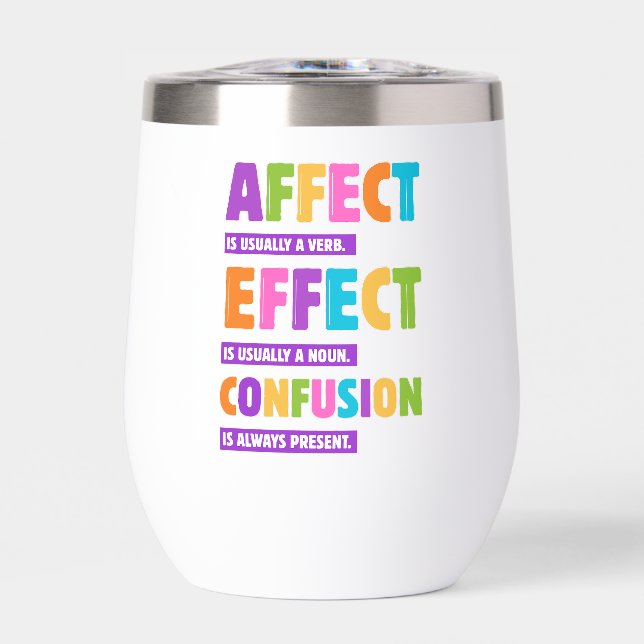 Affect vs Effect Grammar - Funny Word Nerd Geschen (Vorderseite)