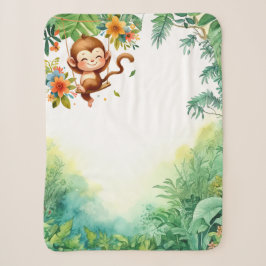 Affen Abenteuer Tummy Time Mat Sherpadecke