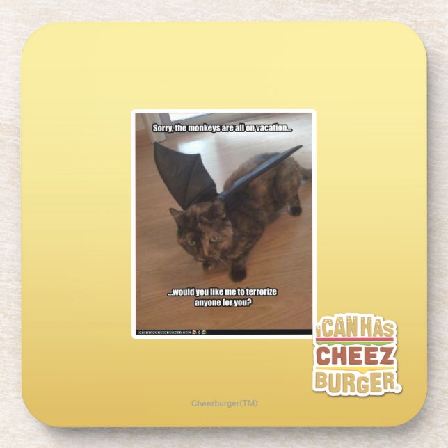 Affen auf Ferien Getränkeuntersetzer (Vorderseite)