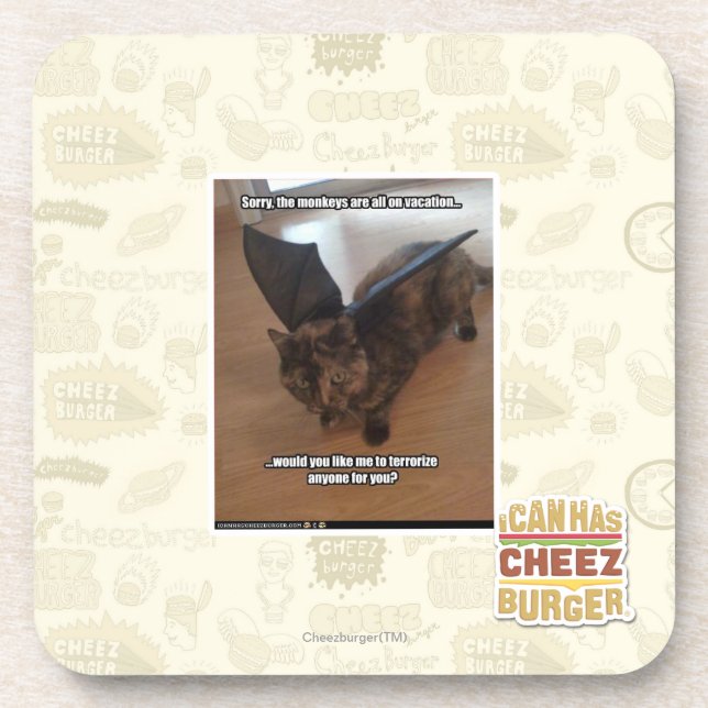 Affen auf Ferien Getränkeuntersetzer (Vorderseite)