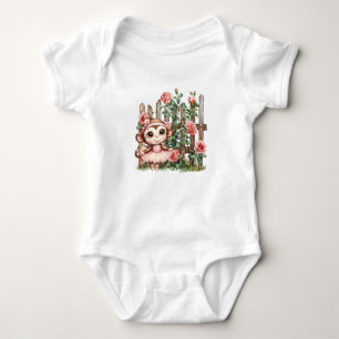 Affen-Ballerina Baby Strampler