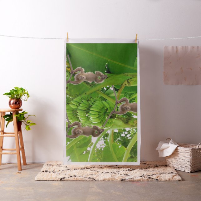 Affen Banana Tree Fabric Stoff (Beispiel)