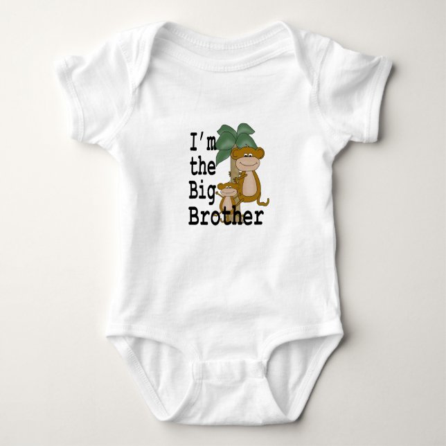 Affen Big Brother Baby Strampler (Vorderseite)