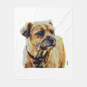 Affen Border Terrier Fleecedecke