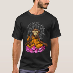 Affen-Buddha-Meditation T-Shirt