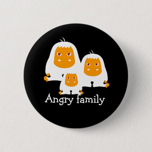 Affen der Angry-Familie gestalten T - Shirt Button