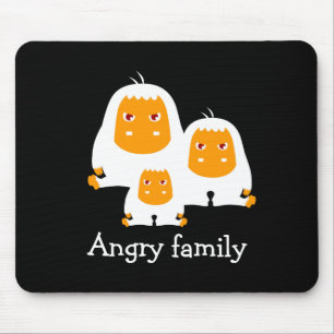Affen der Angry-Familie gestalten T - Shirt Mousepad