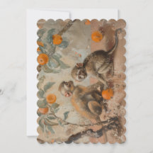 Affen - flache Einladungsgröße: 12,7 cm x 17,8 cm