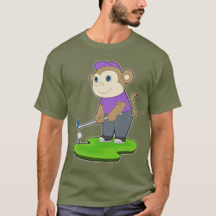 Affen Golfschläger T-Shirt