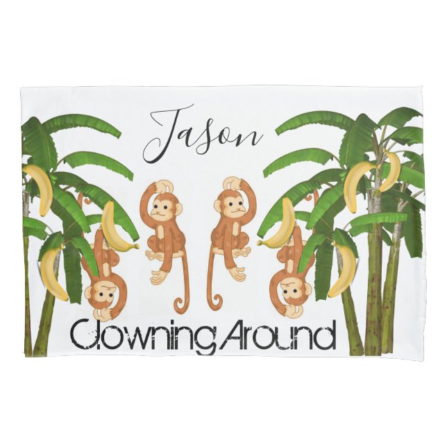 Affen im Pillow Case Clown Kissenbezug (Vorderseite)