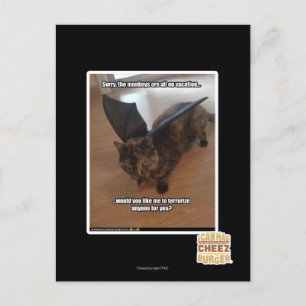 Affen im Urlaub Postkarte