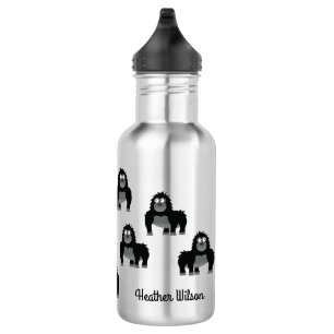 Affen Kinder Gorilla Wasserflasche mit Namen
