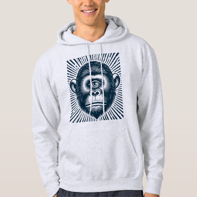 Affen-Kult Hoodie (Vorderseite)