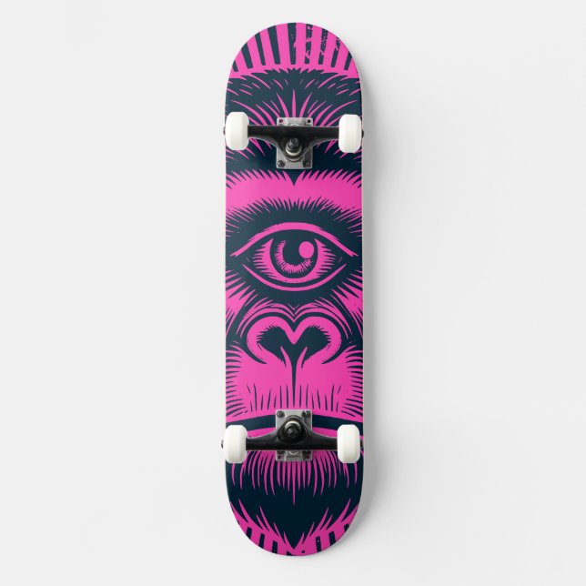 Affen-Kult Skateboard (Vorderseite)