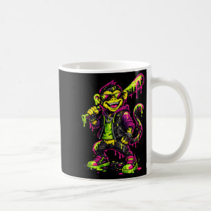 Affen Lustige Tiere Baseball Drip Kinder Jugend Ju Kaffeetasse