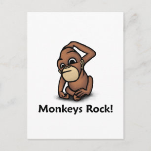 Affen Rock! Postkarte