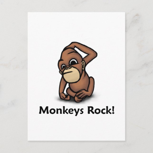 Affen Rock! Postkarte (Vorderseite)