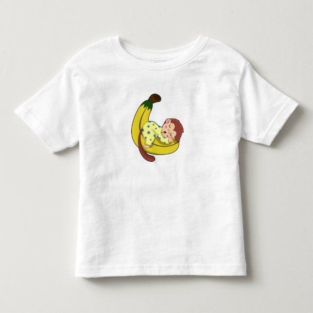 Affen schlafen in Pajamas Kleinkind T-shirt (Vorderseite)