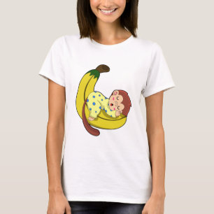 Affen schlafen in Pajamas T-Shirt