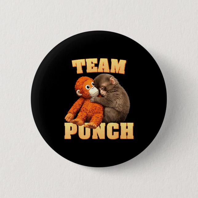 Affen-Schlag Team-Schlag  Button (Vorderseite)