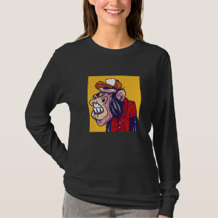 Affen schneiden Grimasse Coole Affen T-Shirt