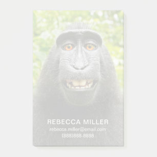 Affen-Selfie Post-it Klebezettel