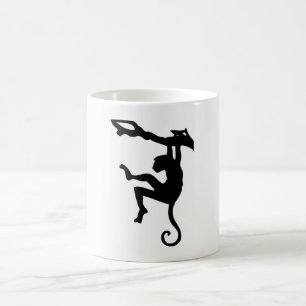 Affen-Silhouette Kaffeetasse
