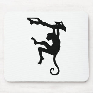 Affen-Silhouette Mousepad