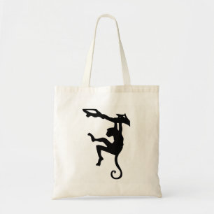 Affen-Silhouette Tragetasche