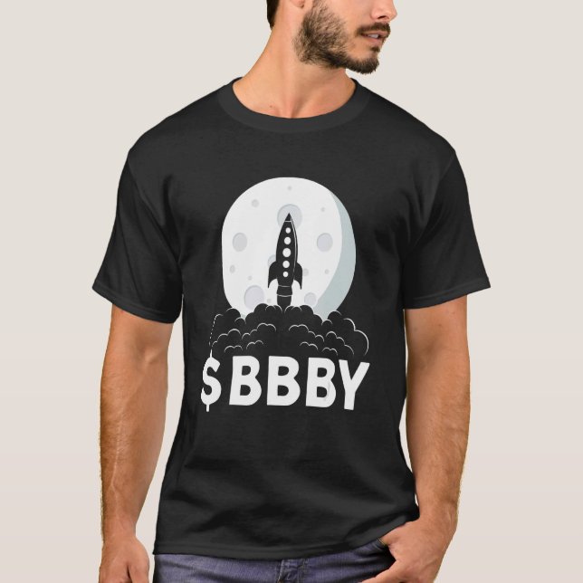 Affen stark I WSB Rocket I Stonk Trading I BBBY to T-Shirt (Vorderseite)